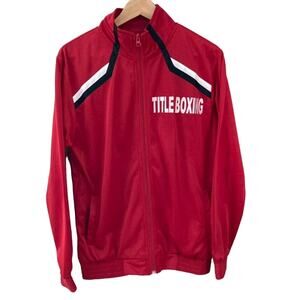 Title Boxing Track Jacket - Warm-Up - Red Black White - Small